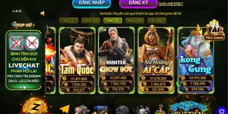 Tìm hiểu tựa game nổ hũ Long Cung tại ZomClub